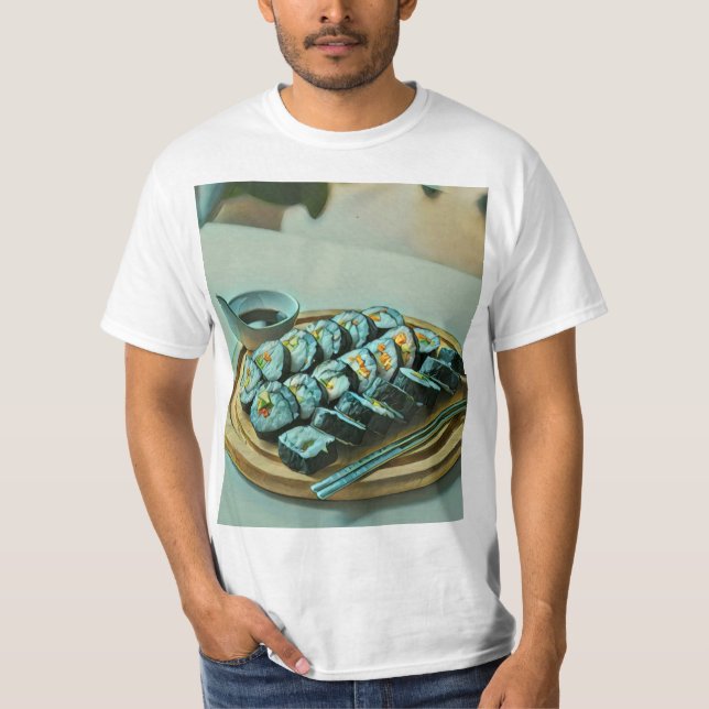 T-shirt Œuvre d'art Sushi vintage (Devant)