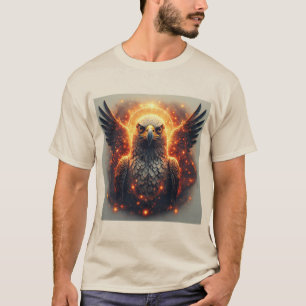 T-shirt Œuvre d'art Vibrant Aigle