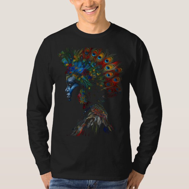 T-shirt Oeuvre d'artiste Peacock Animal Motif Peacock (Devant)