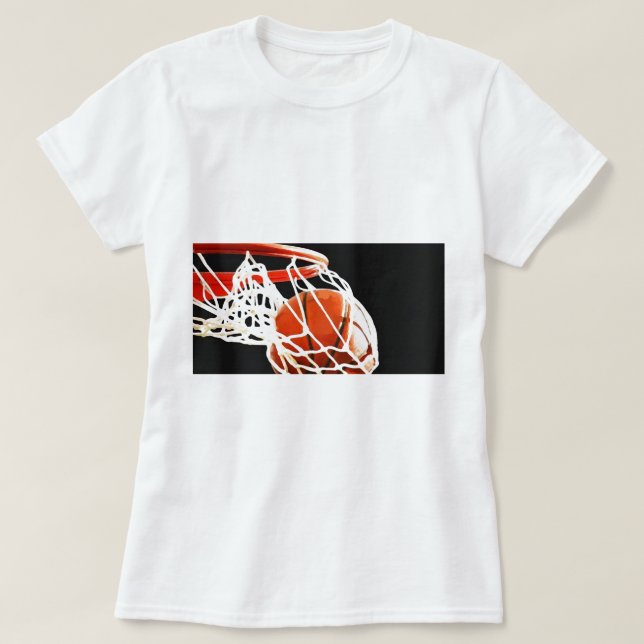 T-shirt Oeuvre de basket-ball (Design devant)