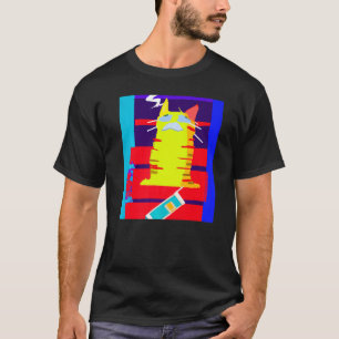 T-shirt OEuvre de chaton Witty pleurant mème de chat Premi