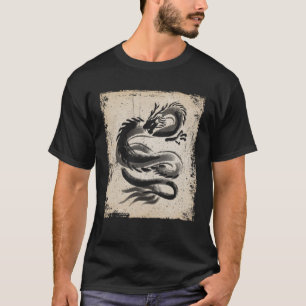 T-shirt OEuvre de dragon japonais Retro 2