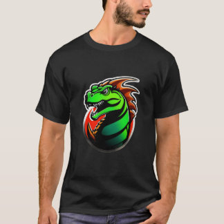 T-shirt Oeuvre de dragon vert de Fierce