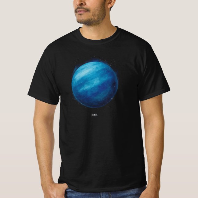 T-shirt Oeuvre de la planète Uranus - Illustration de l'es (Devant)