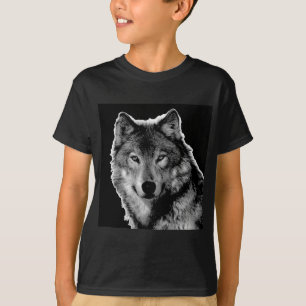T-shirt Oeuvre de Loup noir et blanc