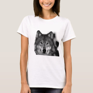 T-shirt Oeuvre de Loup noir et blanc