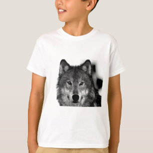 T-shirt Oeuvre de Loup noir et blanc