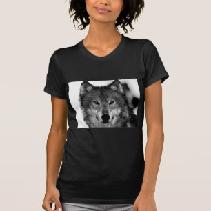 T-shirt Oeuvre de Loup noir et blanc