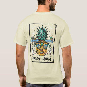 T-shirt Oeuvre de Retro Coney Island Beach de chaque côté