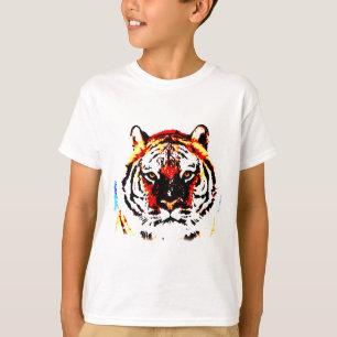T-shirt Oeuvre de tigres sauvages