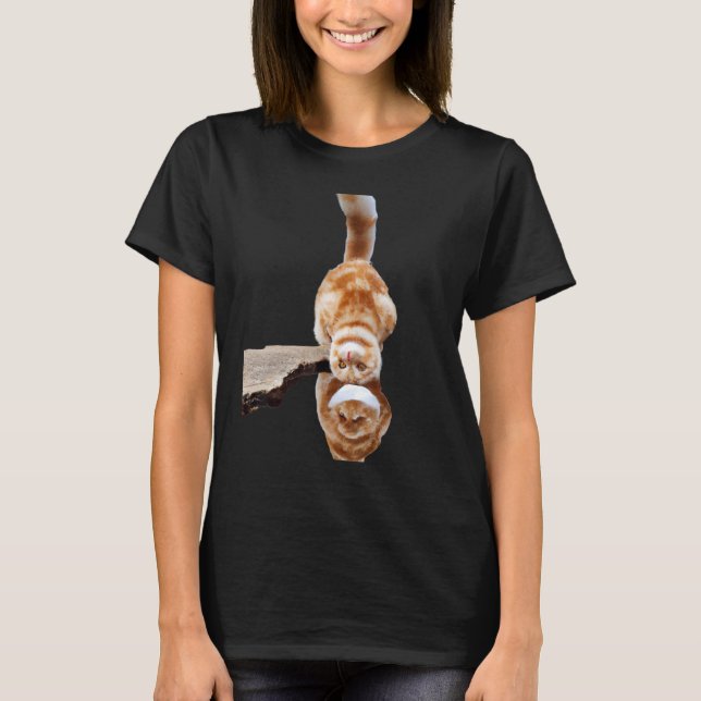 T-shirt OEuvre d'un chaton d'illusion de chat Freaky (Devant)