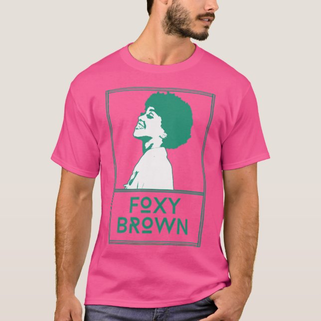 T-shirt Oeuvre Foxy Brownretro Fan (Devant)