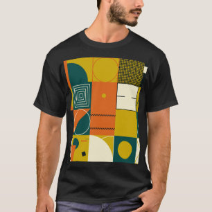 T-shirt OEuvre géométrique : conception de formes simples.