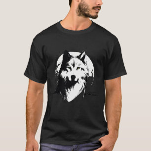 T-shirt Oeuvre majestueuse de Portrait Wolf