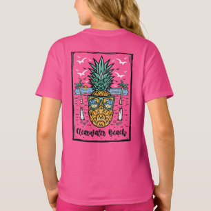 T-shirt Oeuvre rétro de Clearwater Beach des deux côtés