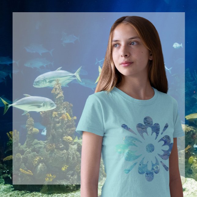 T-shirt Oeuvre topographique du plancher océanique (Créateur téléchargé)