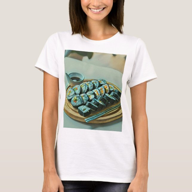T-shirt Oeuvre vintage de Sushi (Devant)