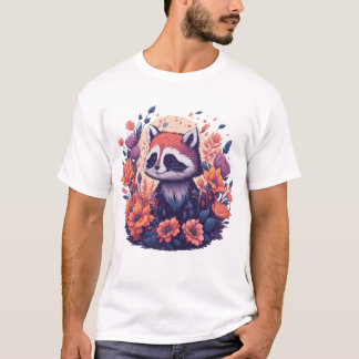T-shirt Oeuvres d'art pour les amateurs de Raccoon