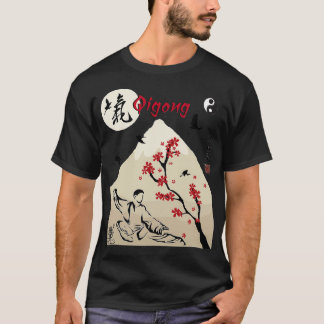 T-shirt of Qigong garden calligraphy t for Tai Chi Lovers