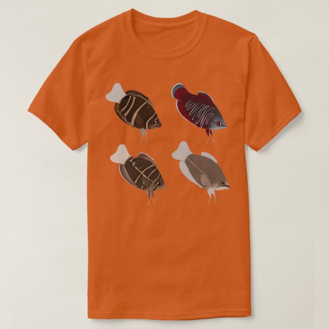 T-shirt of Various Wild Betta Pack (Design devant)