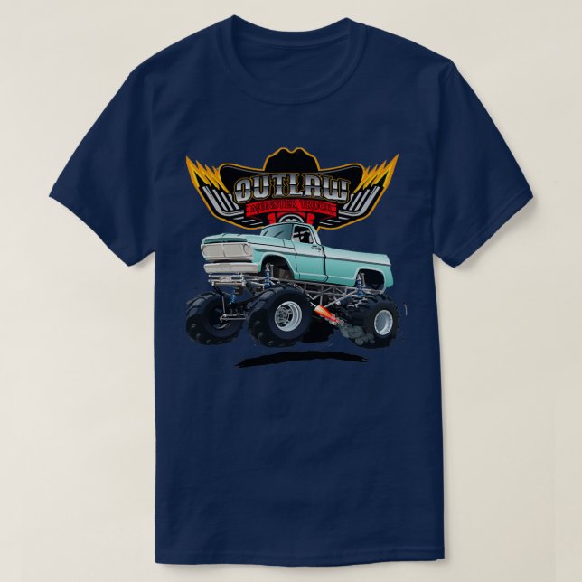 T-shirt Off Road Outlaw Dirt Monster Truck (Design devant)