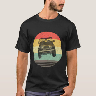 T-shirt Off Road Retro Style Vintage 4X4 Voiture Enthousia