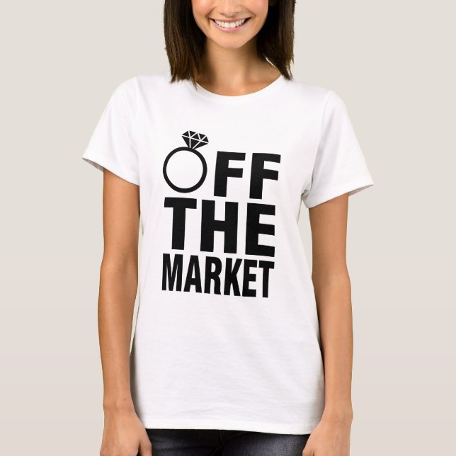 T-shirt Off the market ring ring Personalized Bride (Devant)