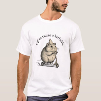 T-shirt Off To Cause A Kerfuffle Funny Groundhog Scooter