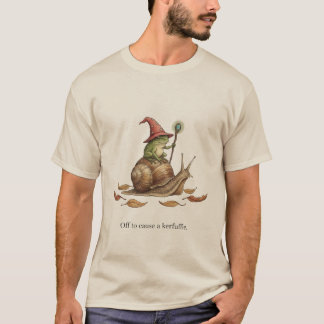 T-shirt Off To Cause A Kerfuffle Sarcasm Frog Riding Snail