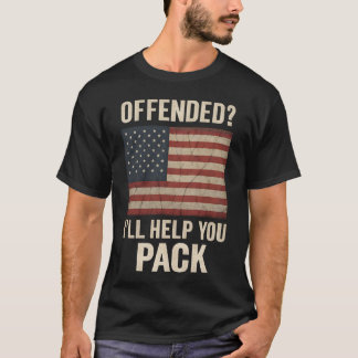 T-shirt Offensé, je vous aiderai à faire vos bagages