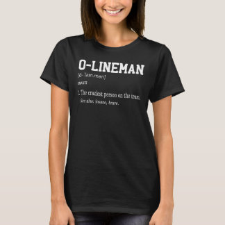 T-shirt Offensive O Lineman Définition Football Gridiron