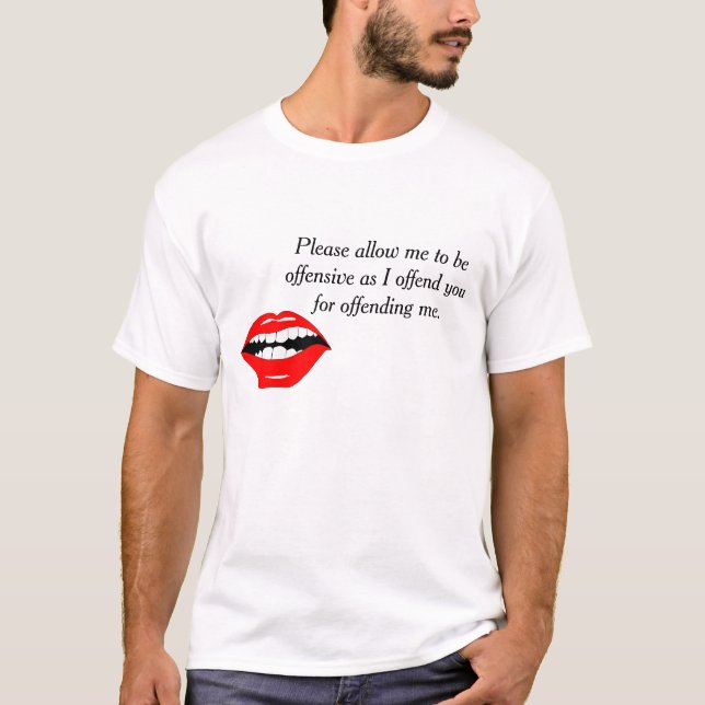 T-shirt Offensive pour offenser (Devant)