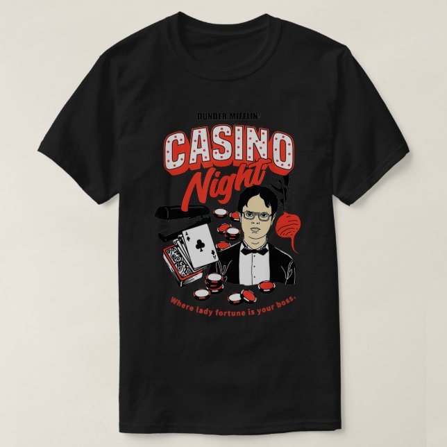 T-shirt Office Casino Night (Design devant)