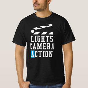 T-shirt Office du Clappeur d'action de caméra lumière - 