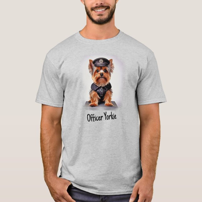 T-Shirt OFFICER YORKIE (Devant)