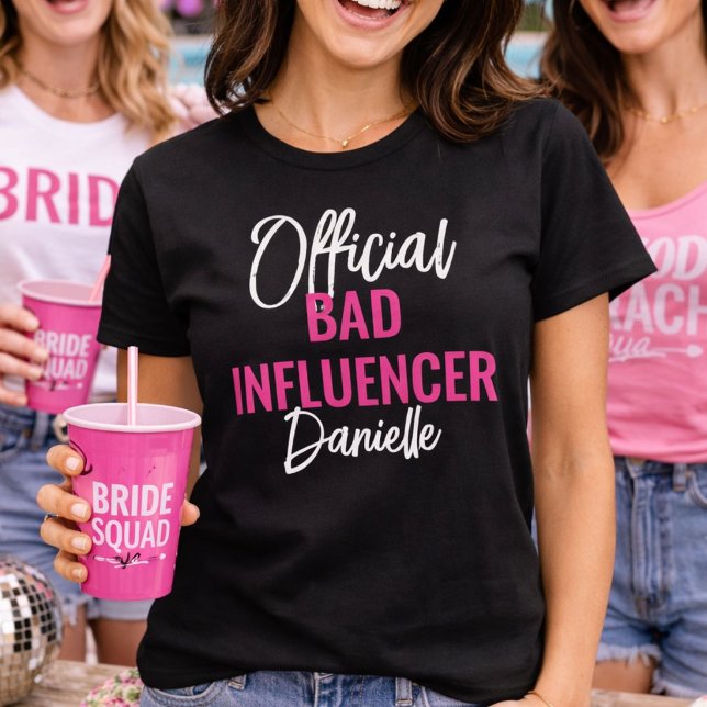 T-shirt Official Bad Influence Custom Bachelorette Party (Créateur téléchargé)