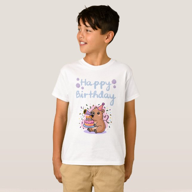T-shirt Official Birthday Mode On (Devant entier)