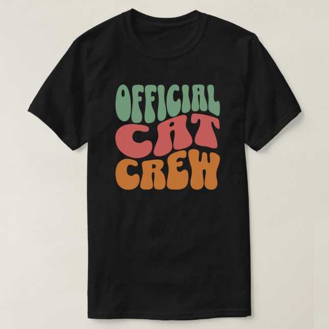 T-shirt Official Cat Crew Funny Cat Lover (Design devant)
