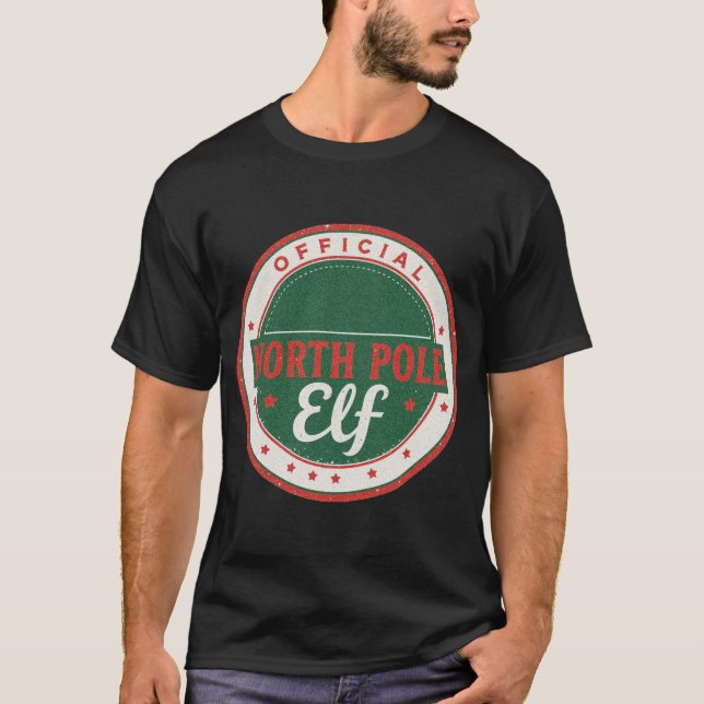 T-shirt Official North Pole Elf (Devant)