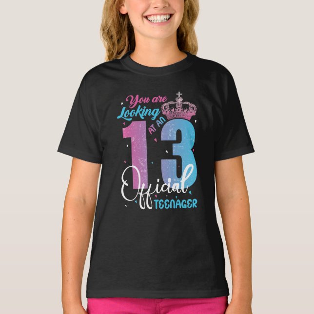 T-shirt Officiel 13 Adolescent 13e anniversaire (Devant)