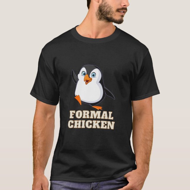 T-shirt officiel de poulet (pingouin) (Devant)