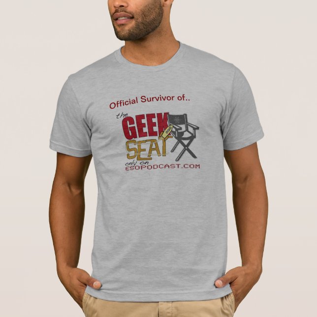 T-shirt officiel de survie de Seat de geek (Devant)