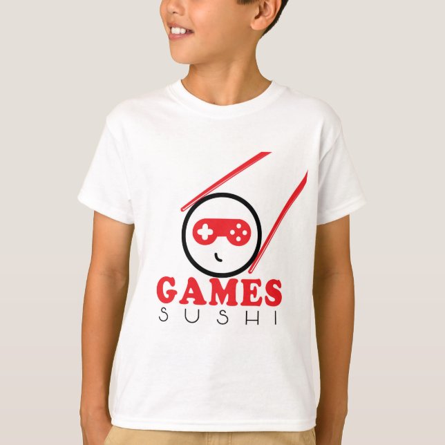 T-shirt officiel de sushi de jeux (Devant)