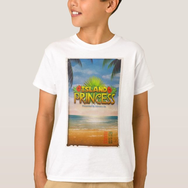T-Shirt officiel des enfants de l'île Princess (Devant)