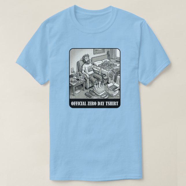 T-shirt officiel Zero Day drôle cartoon (Design devant)