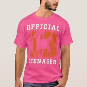 T-shirt Officielle Adolescent 13E Anniversaire Boy Party B