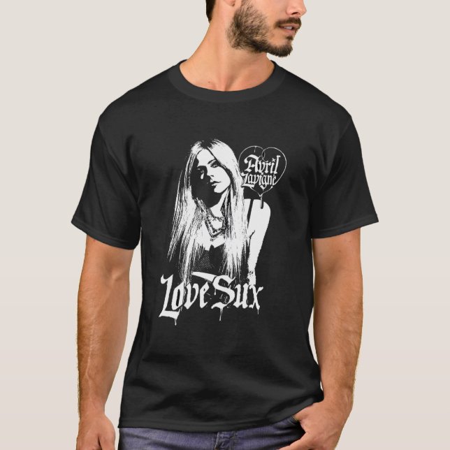 T-shirt Officielle Avril Lavigne Love Sux (Devant)