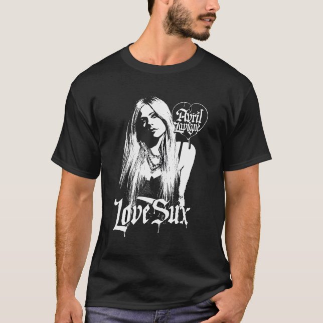T-shirt Officielle Avril Lavigne Love Sux (Devant)