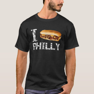 T-shirt Officielle I Love Philly Cheesesteak Chemise