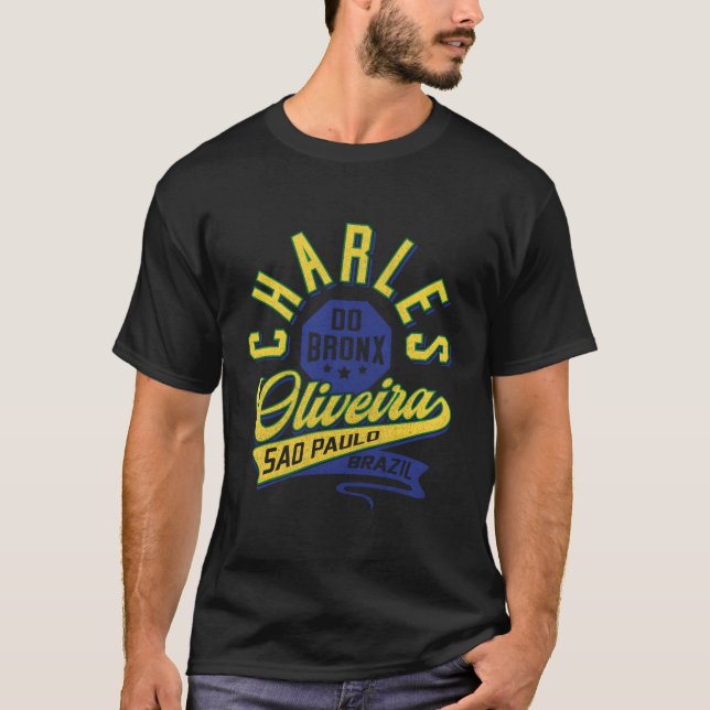 T-shirt Officielle Ufc Charles Oliveira Varsity (Devant)
